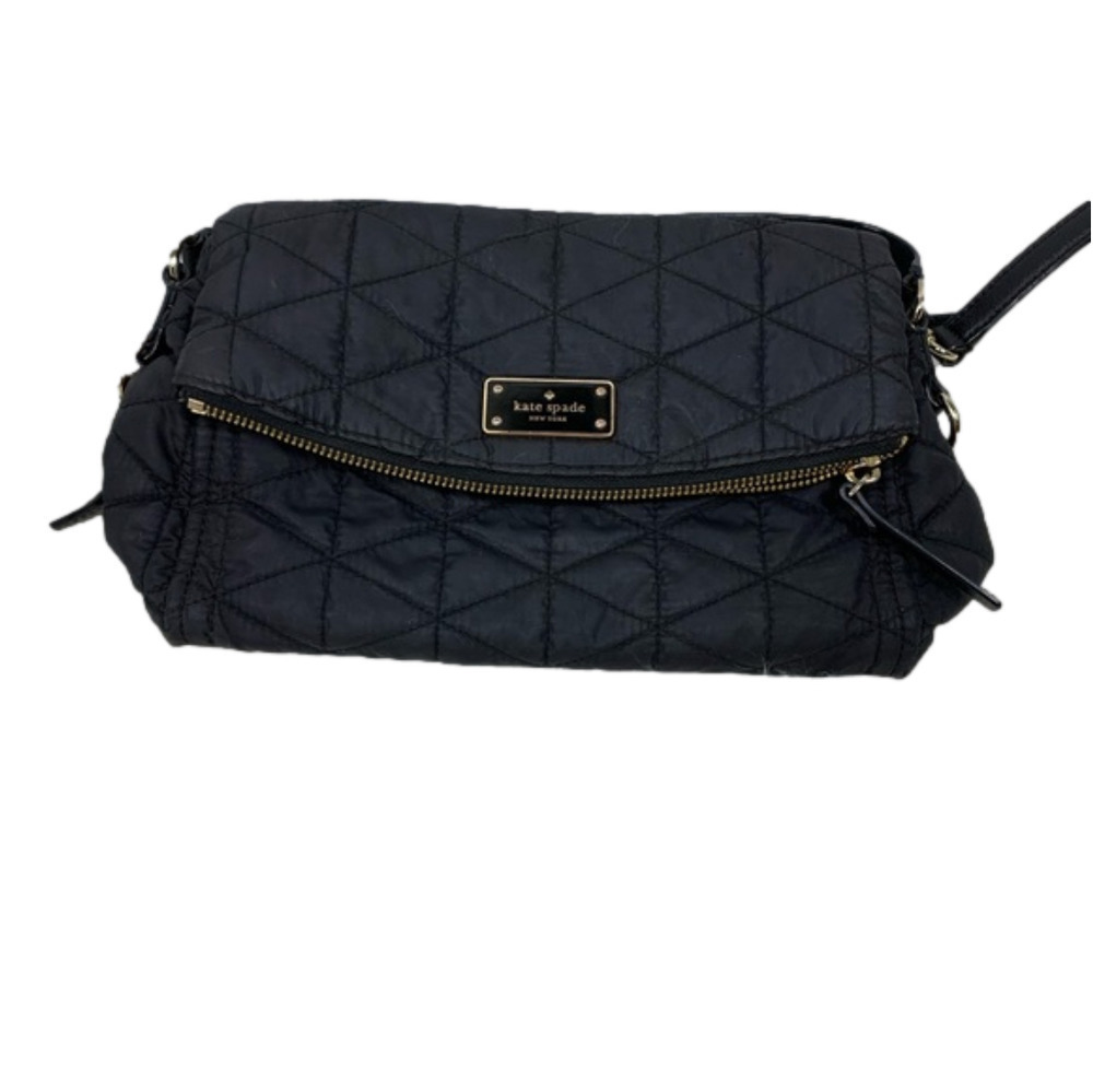 Kate Spade Quilted Flap Purse – Black – Convertible Shoulder/Handbag